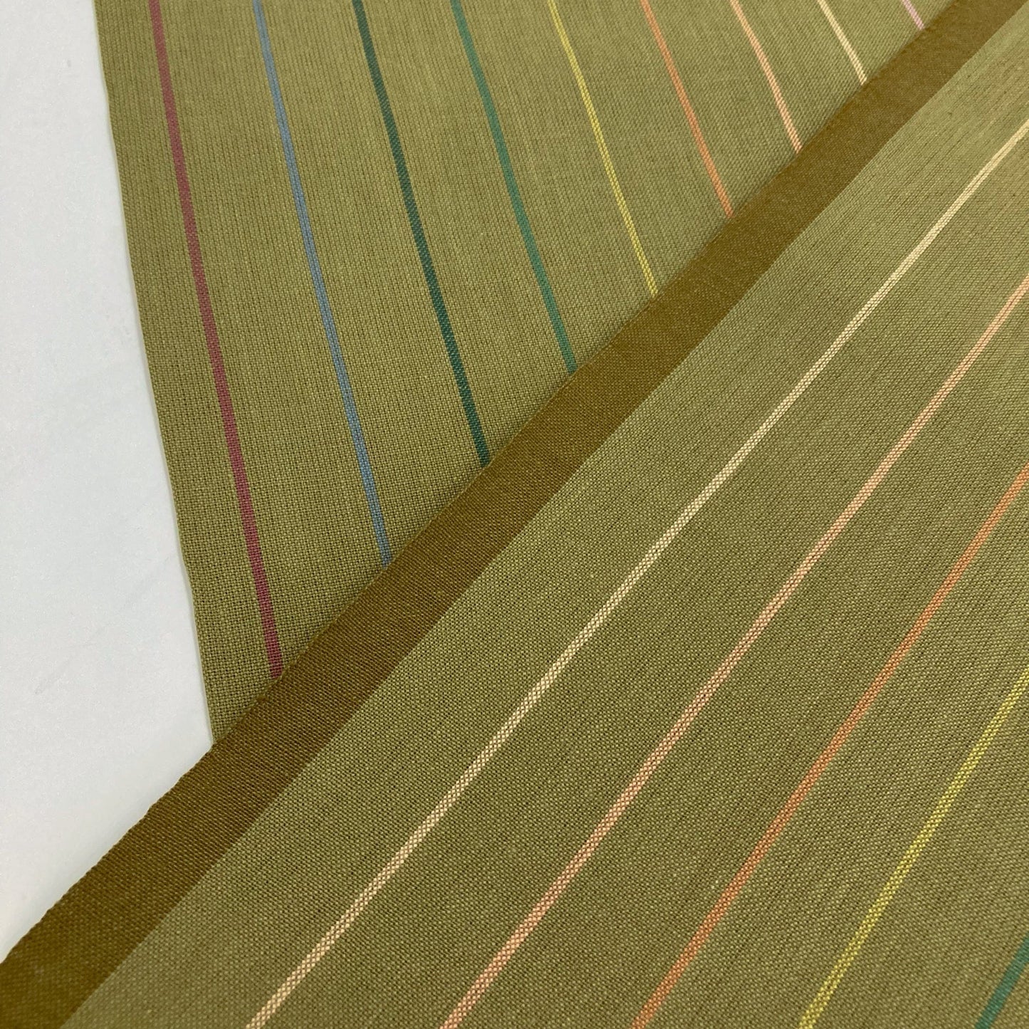 Fableism 'Lucky Loom' Woven Cotton 'Clover Skinny Stripe'