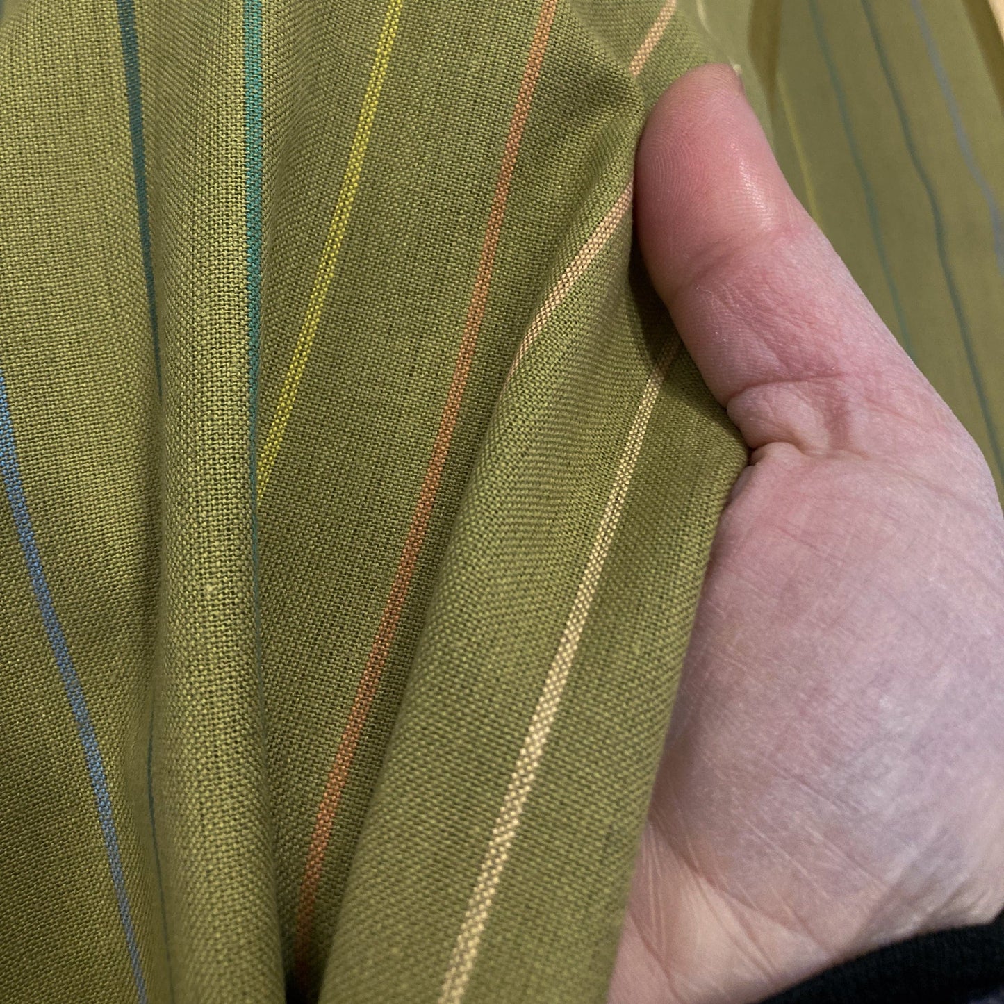 Fableism 'Lucky Loom' Woven Cotton 'Clover Skinny Stripe'