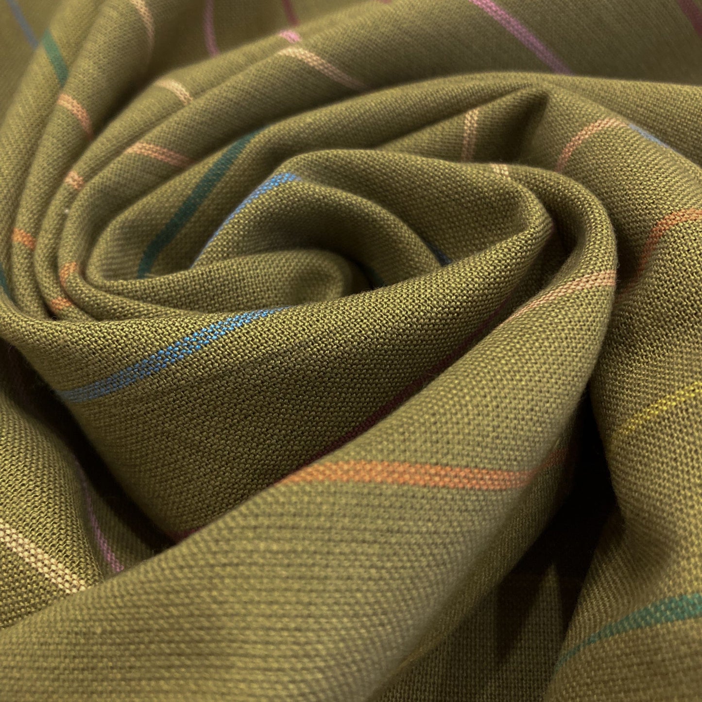 Fableism 'Lucky Loom' Woven Cotton 'Clover Skinny Stripe'