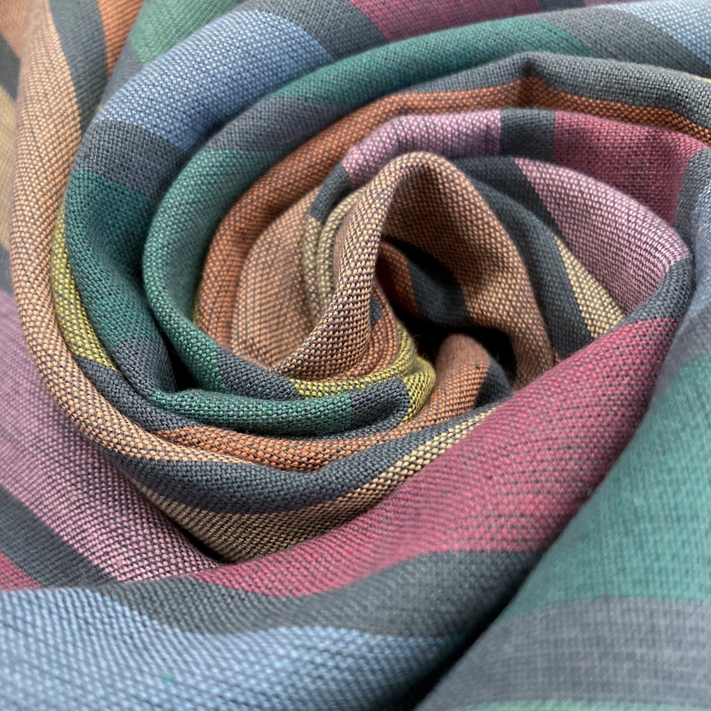 Fableism 'Lucky Loom' Woven Cotton 'Dark Rainbow Wings'