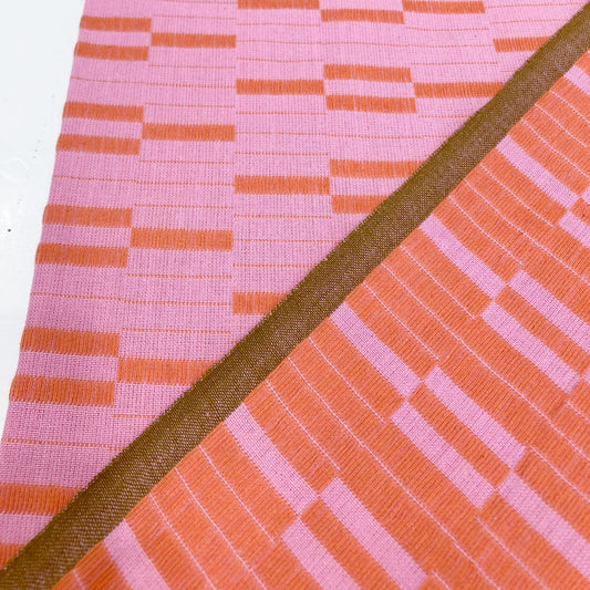 Fableism 'Lucky Loom' Woven Cotton 'Pink Southwest'