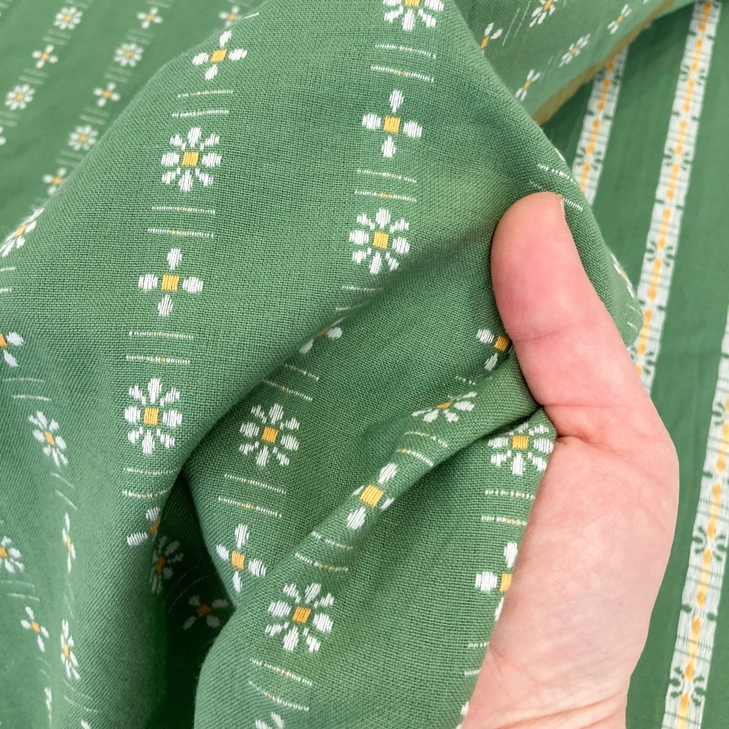 Fableism 'Forest Forage' Woven Cotton 'Seedling Daisy'