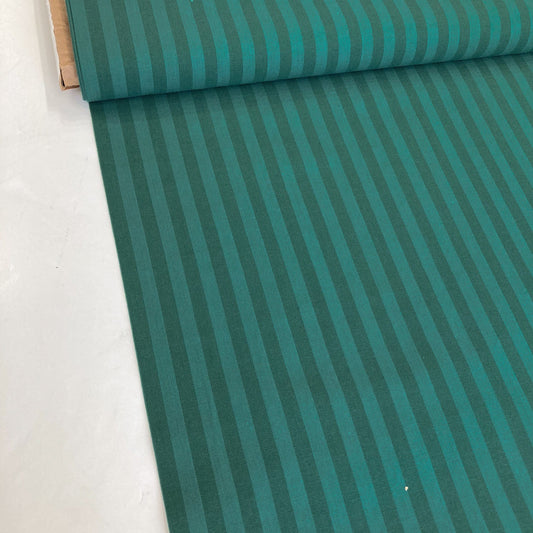 Fableism 'Sun Stripes' Woven Cotton 'Bottle Green'