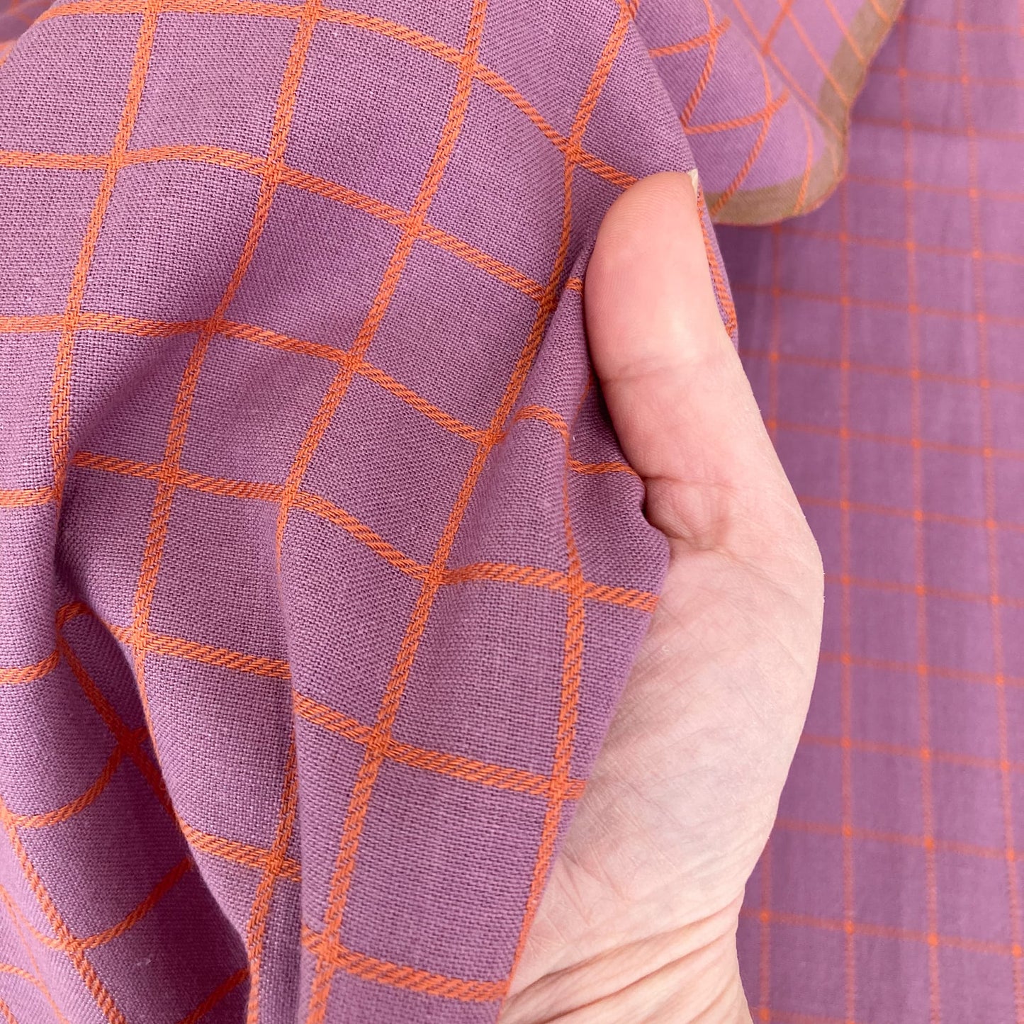 Fableism 'Fine & Dandy' Woven Cotton 'Plum Trellis'