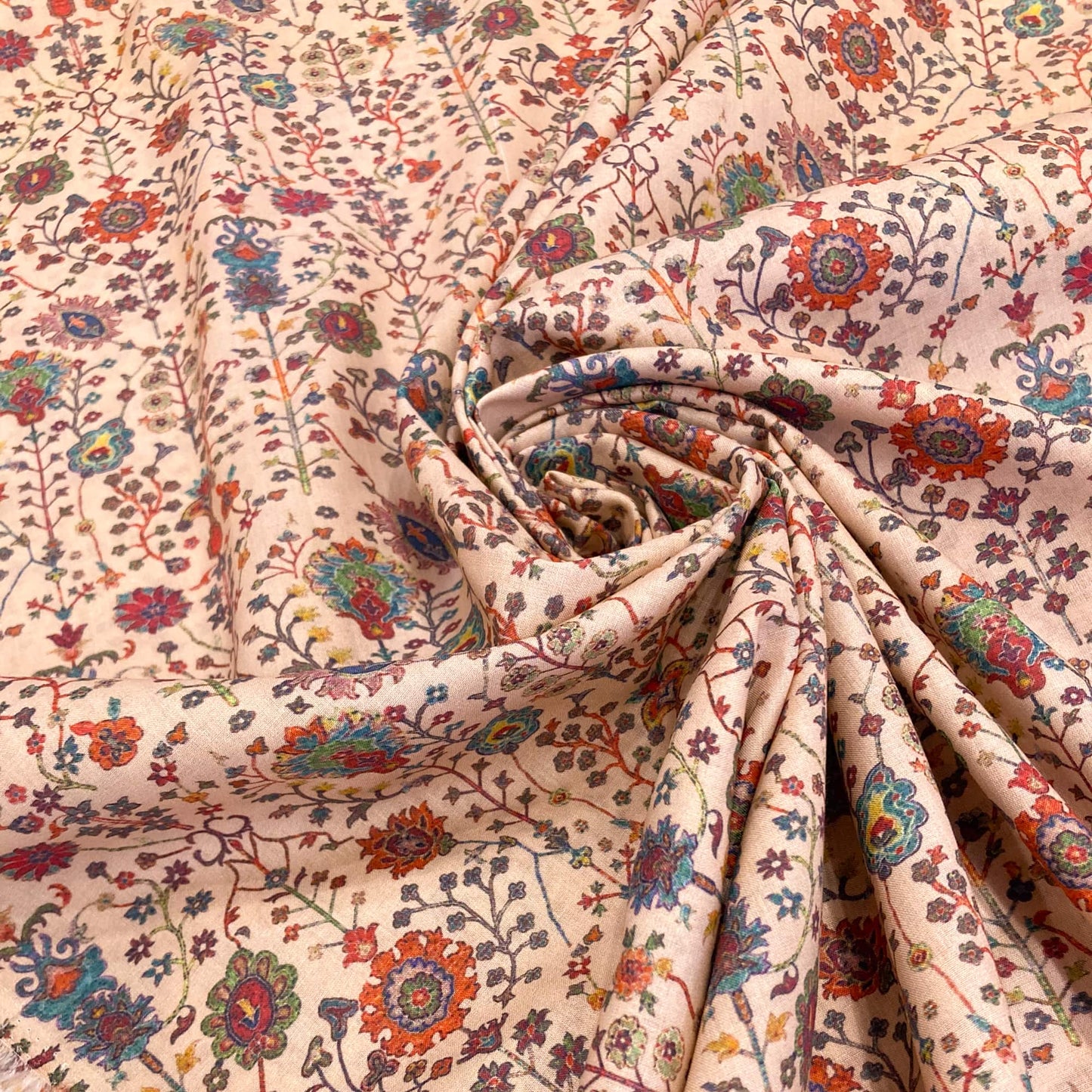 Fabric Freedom Cotton Lawn 'Tapestry' in Fawn