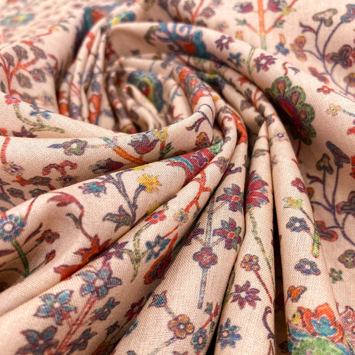 Fabric Freedom Cotton Lawn 'Tapestry' in Fawn