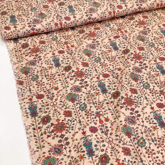 Fabric Freedom Cotton Lawn 'Tapestry' in Fawn