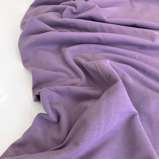 Organic Cotton Fleece-Backed Jersey in Lavender