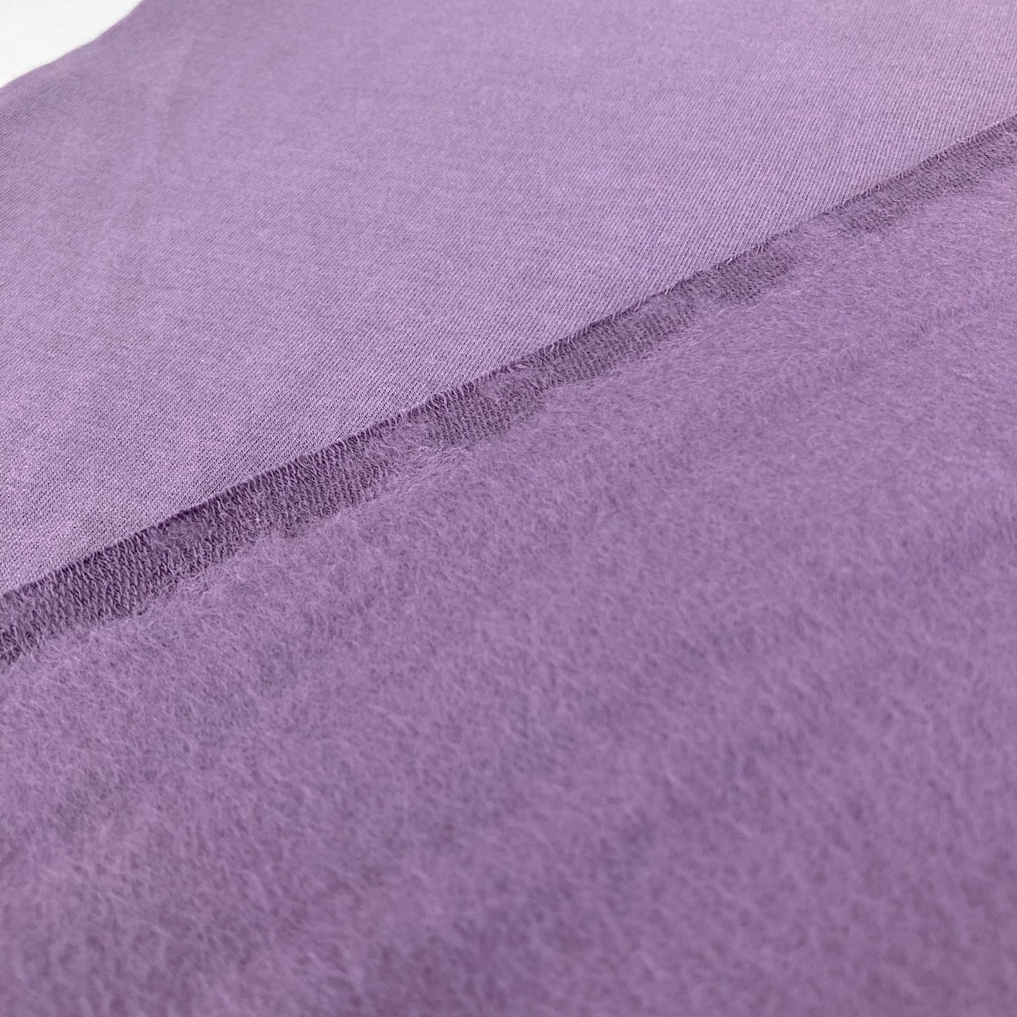 Organic Cotton Fleece-Backed Jersey in Lavender