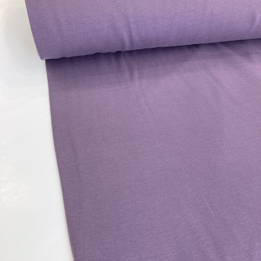Organic Cotton Fleece-Backed Jersey in Lavender