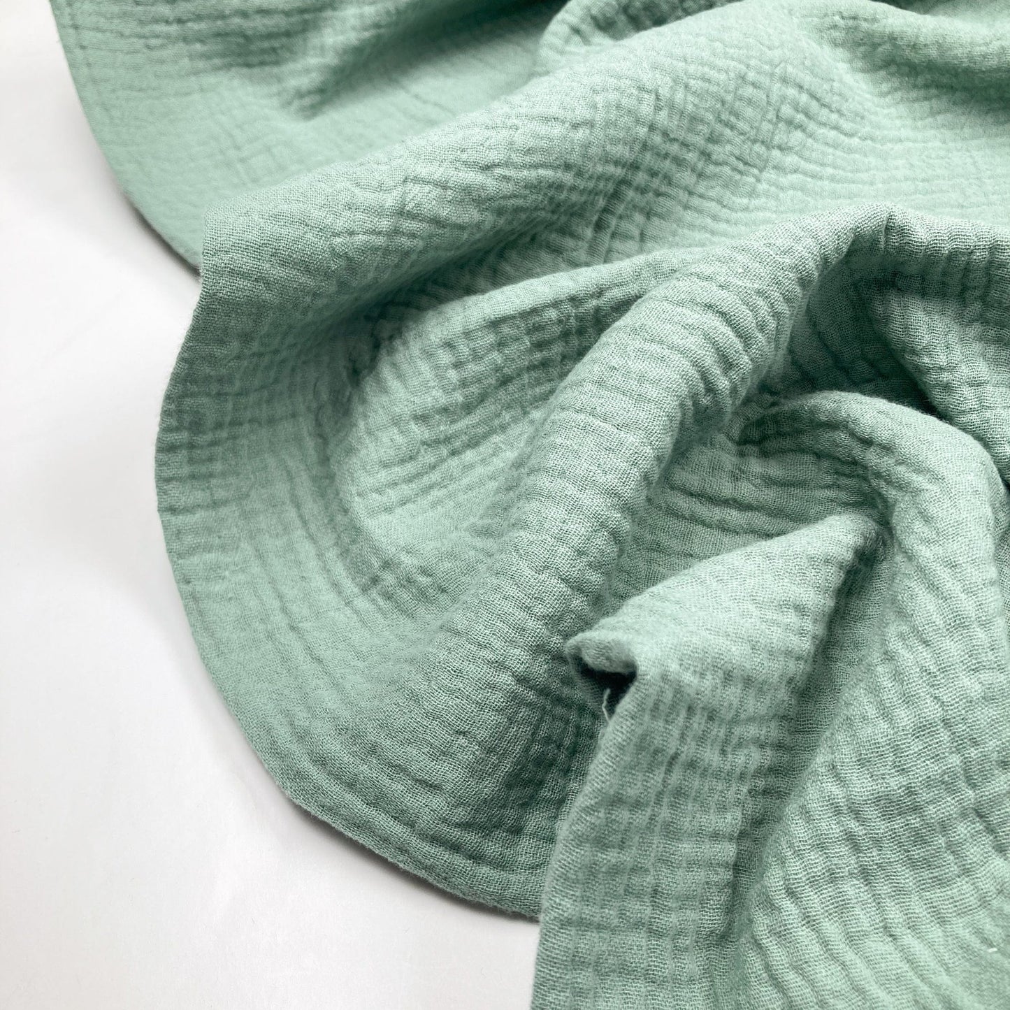 Cotton Double Gauze in Sage Green