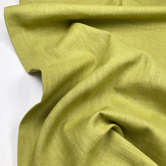 Washed Linen in Chartreuse