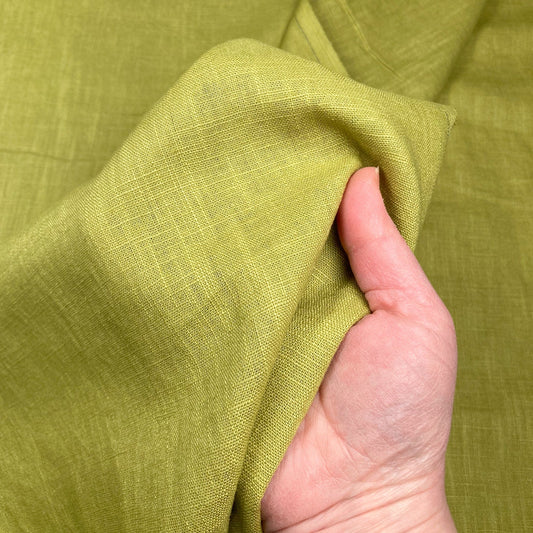 Washed Linen in Chartreuse