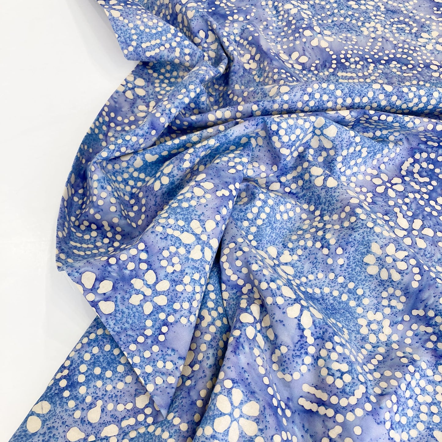 Indian Cotton Batik 'Lavender Floral'