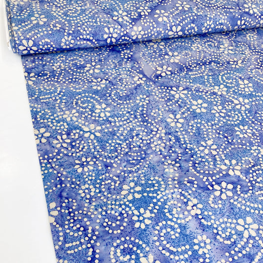 Indian Cotton Batik 'Lavender Floral'