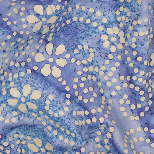 Indian Cotton Batik 'Lavender Floral'