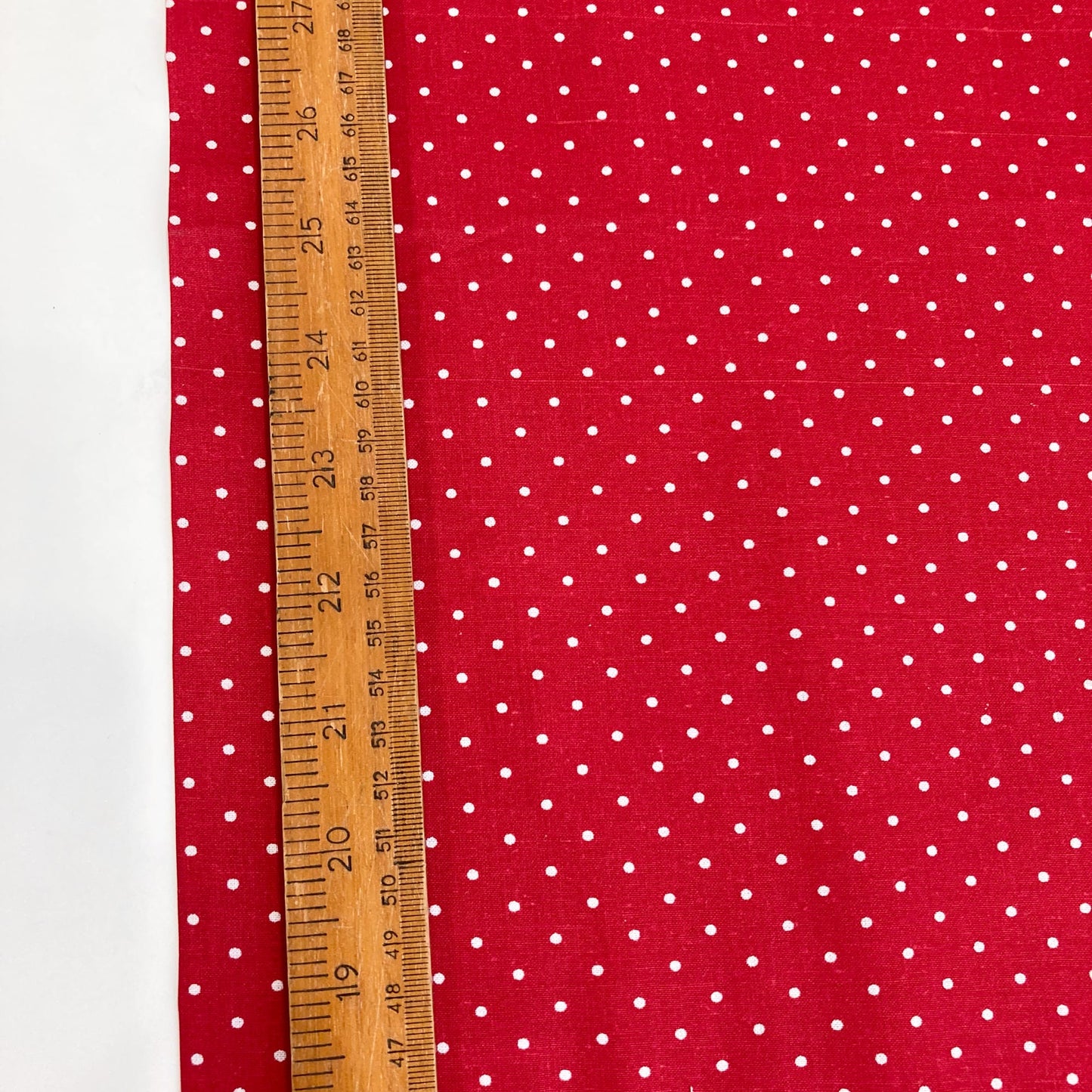 Deadstock: Ex-Joann Quilting Cotton 'Red Polka'