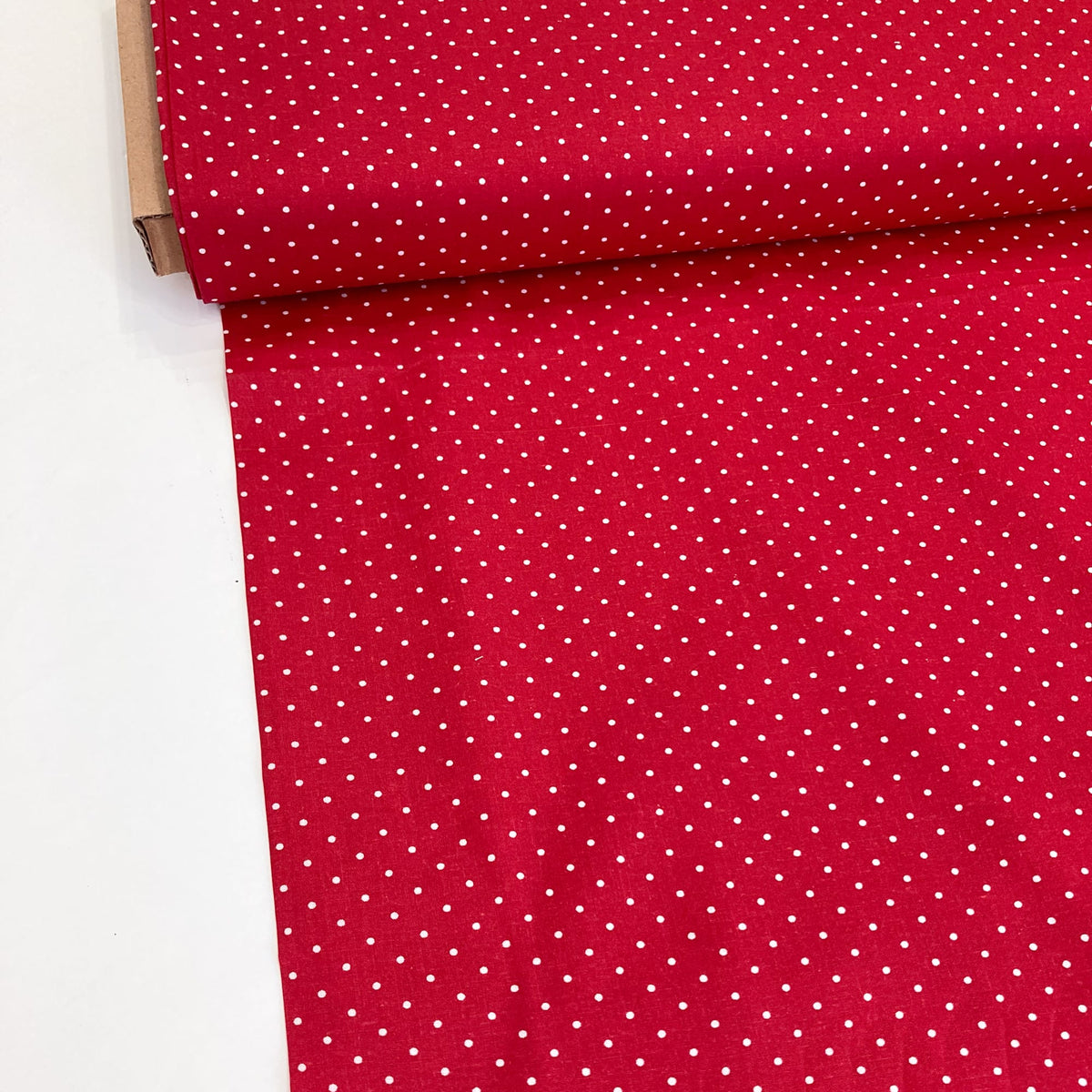 Deadstock: Ex-Joann Quilting Cotton 'Red Polka'