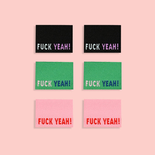 Kylie and the Machine Sewing Labels: 'Fuck Yeah!'