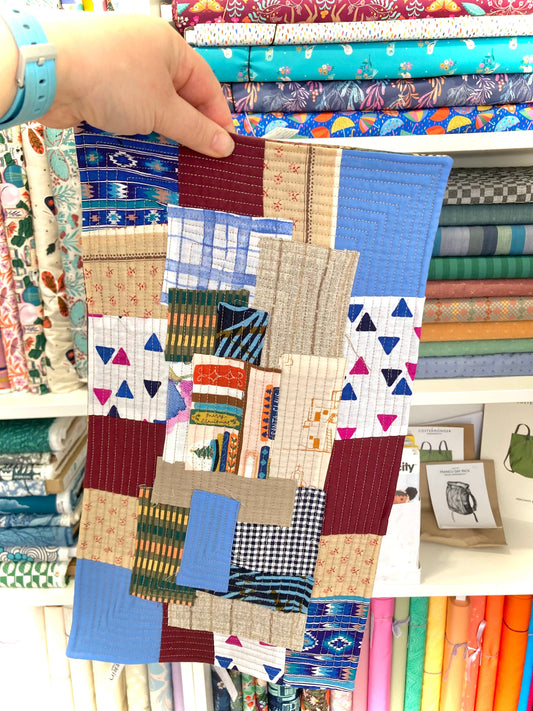 Scrappy Sewcial Friday 5th September: Kawandi-Style Placemat or Mini Quilt