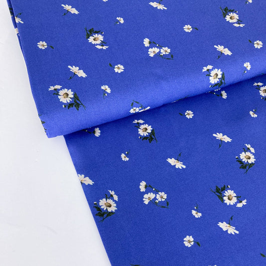 Sustainable Viscose Challis 'Shasta Daisy'