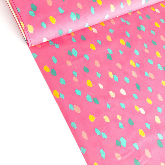 Lady McElroy Marlie-Care Cotton Lawn with 'Indie Rock' Print in Candy Pink