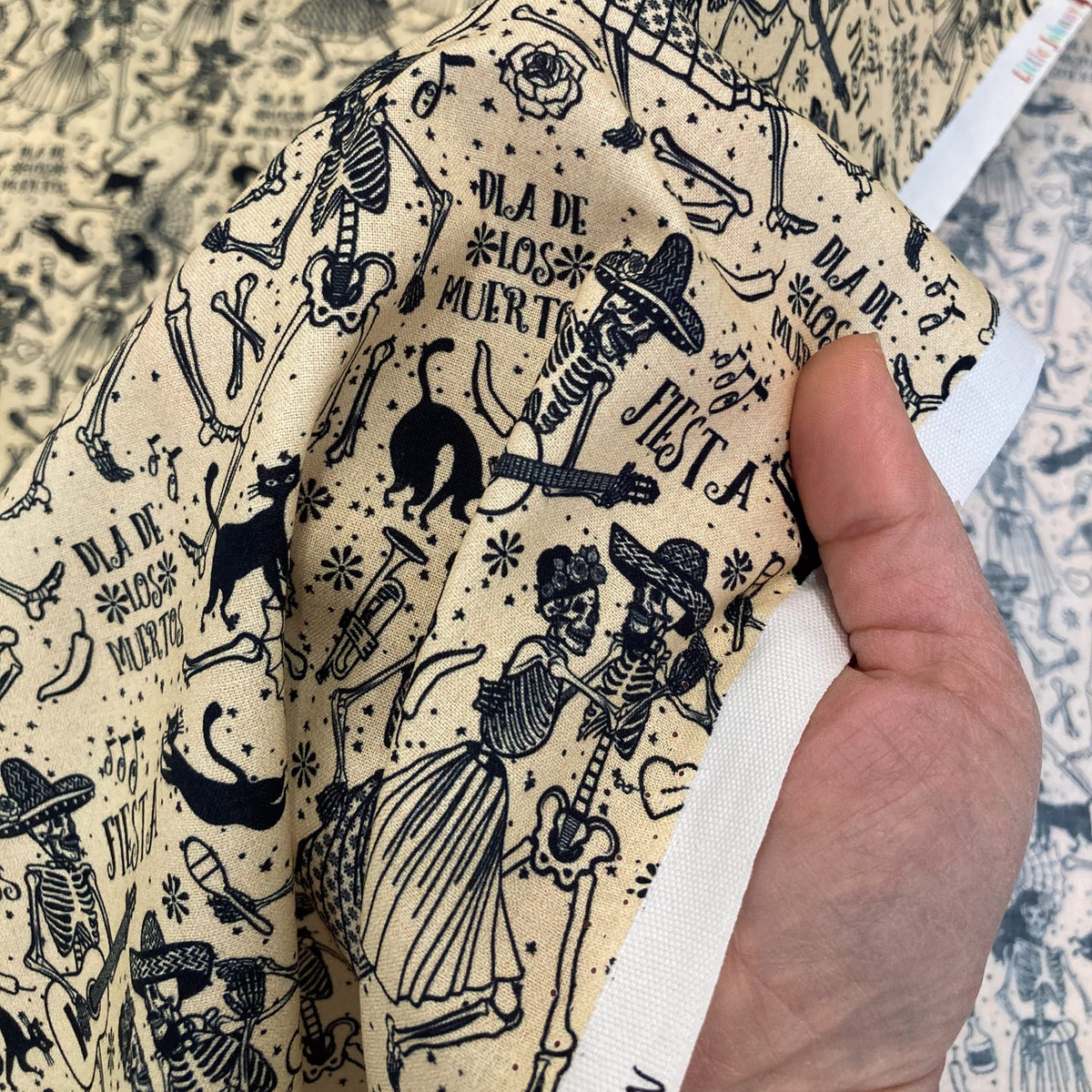Little Johnny Quilting Cotton 'Day of the Dead Fiesta'