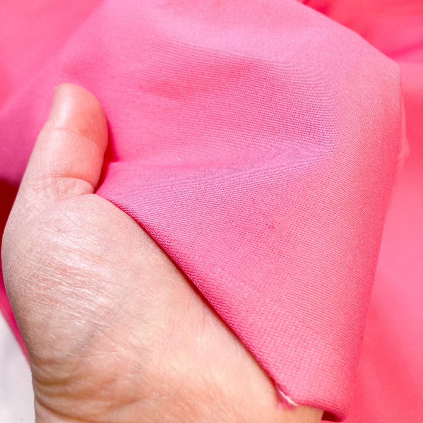 Stretch Denim in Bright Cerise Pink