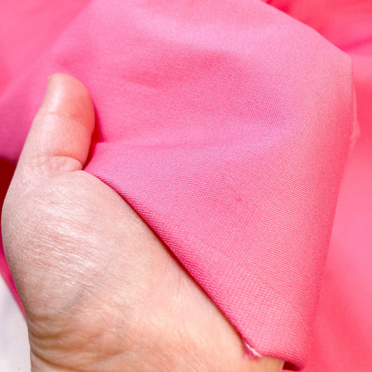 Stretch Denim in Bright Cerise Pink
