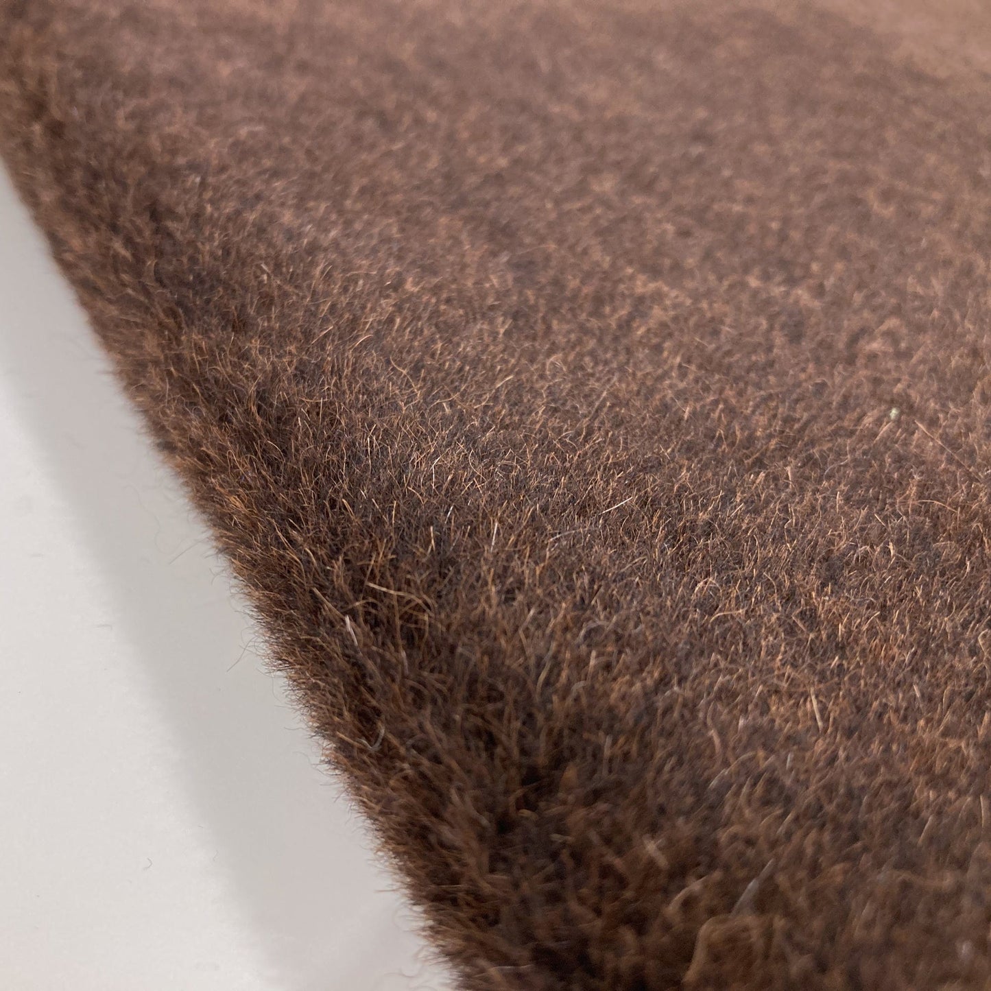 Soft Faux Fur Fabric In Chocolate Brown