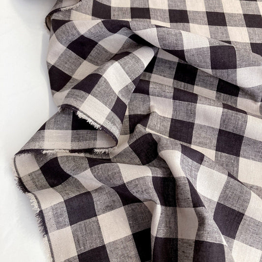 Merchant & Mills Luminaire Collection: 'Liquorice' Cotton Linen Mix