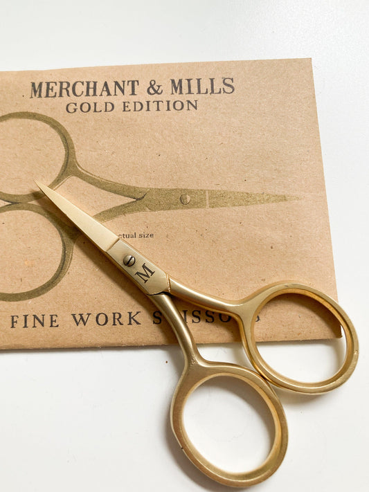 Merchant & Mills Fine Work Scissors - Gold Edition
