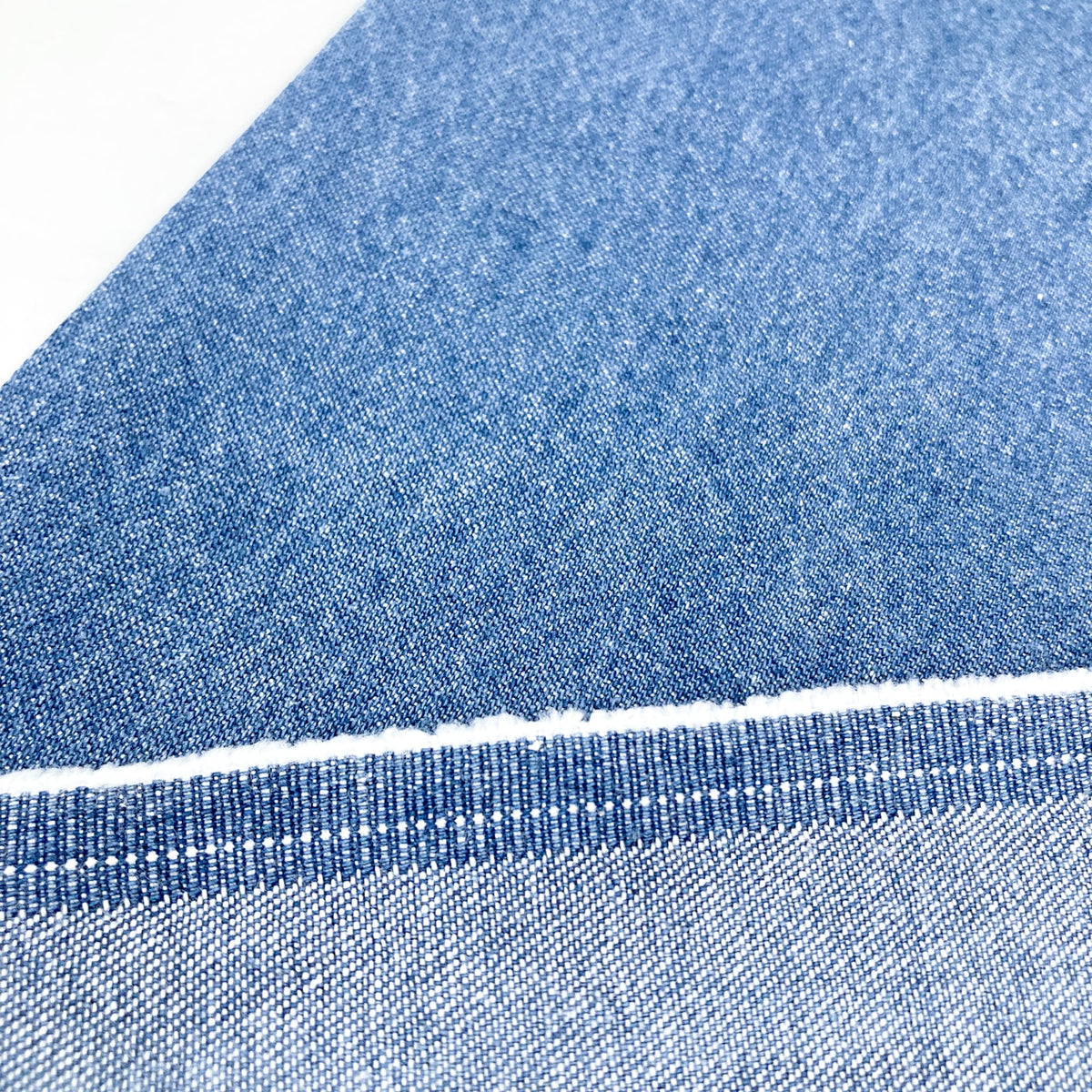 7oz Cotton Denim Mid Blue