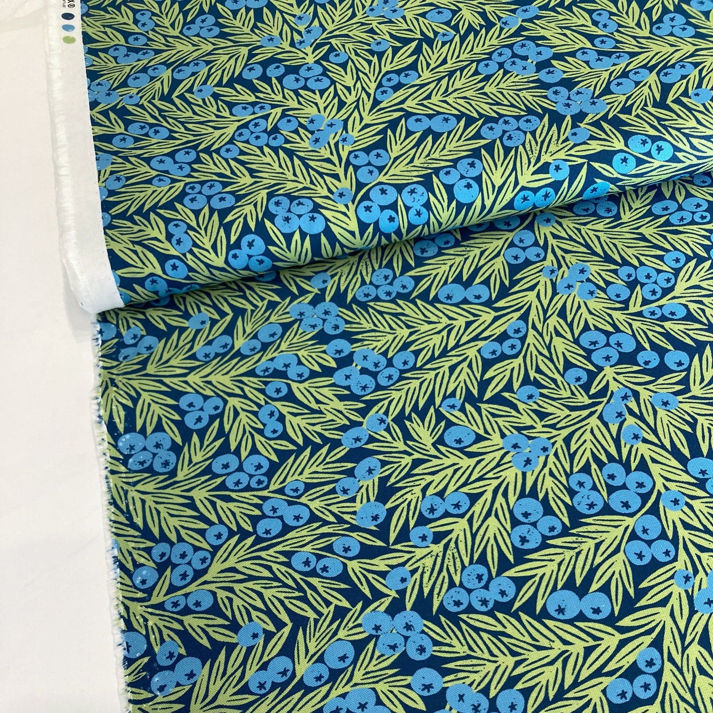 Moda 'Garden Series' Quilting Cotton 'Blueberries' in Dusk