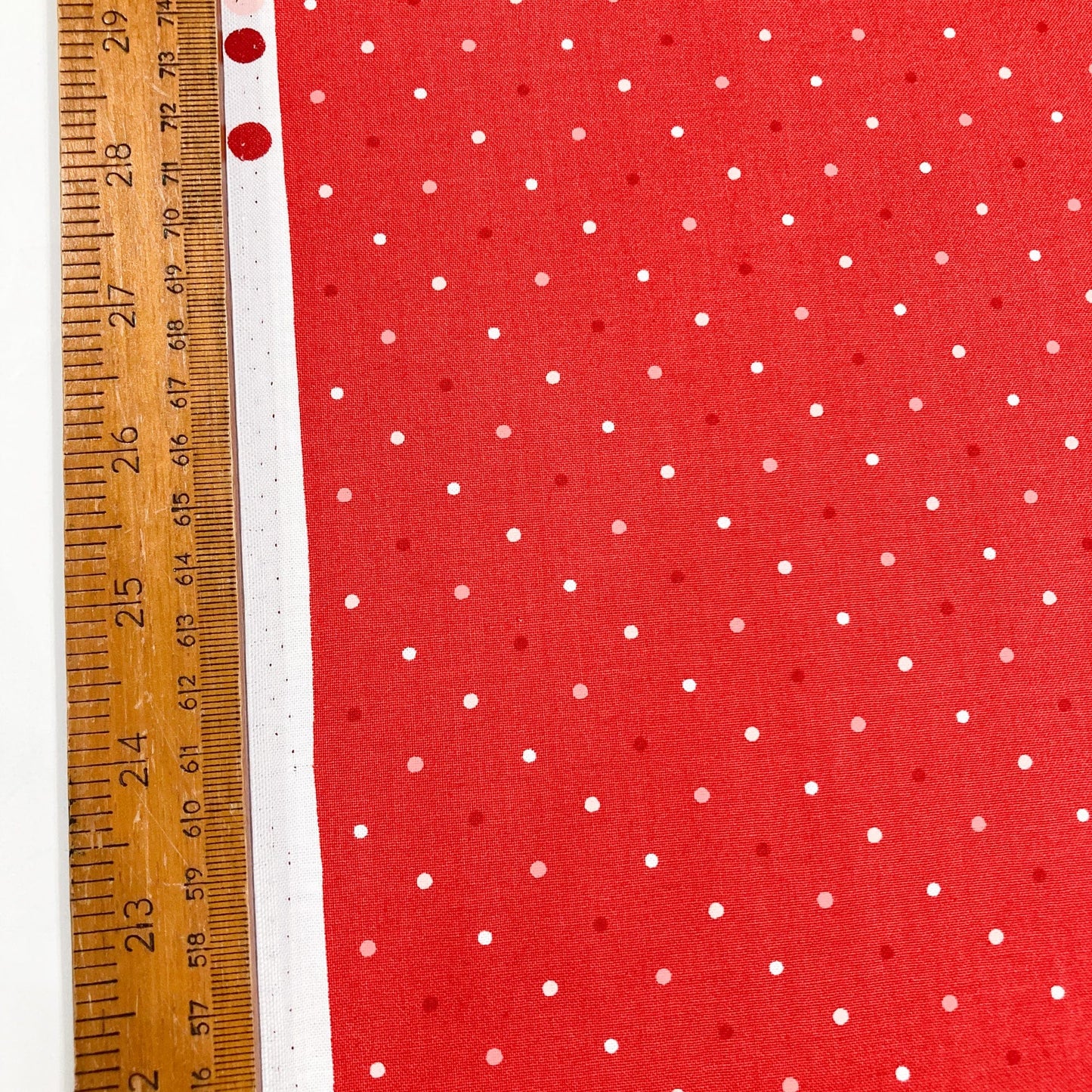 Moda 'Magic Dot' Quilting Cotton in Strawberry