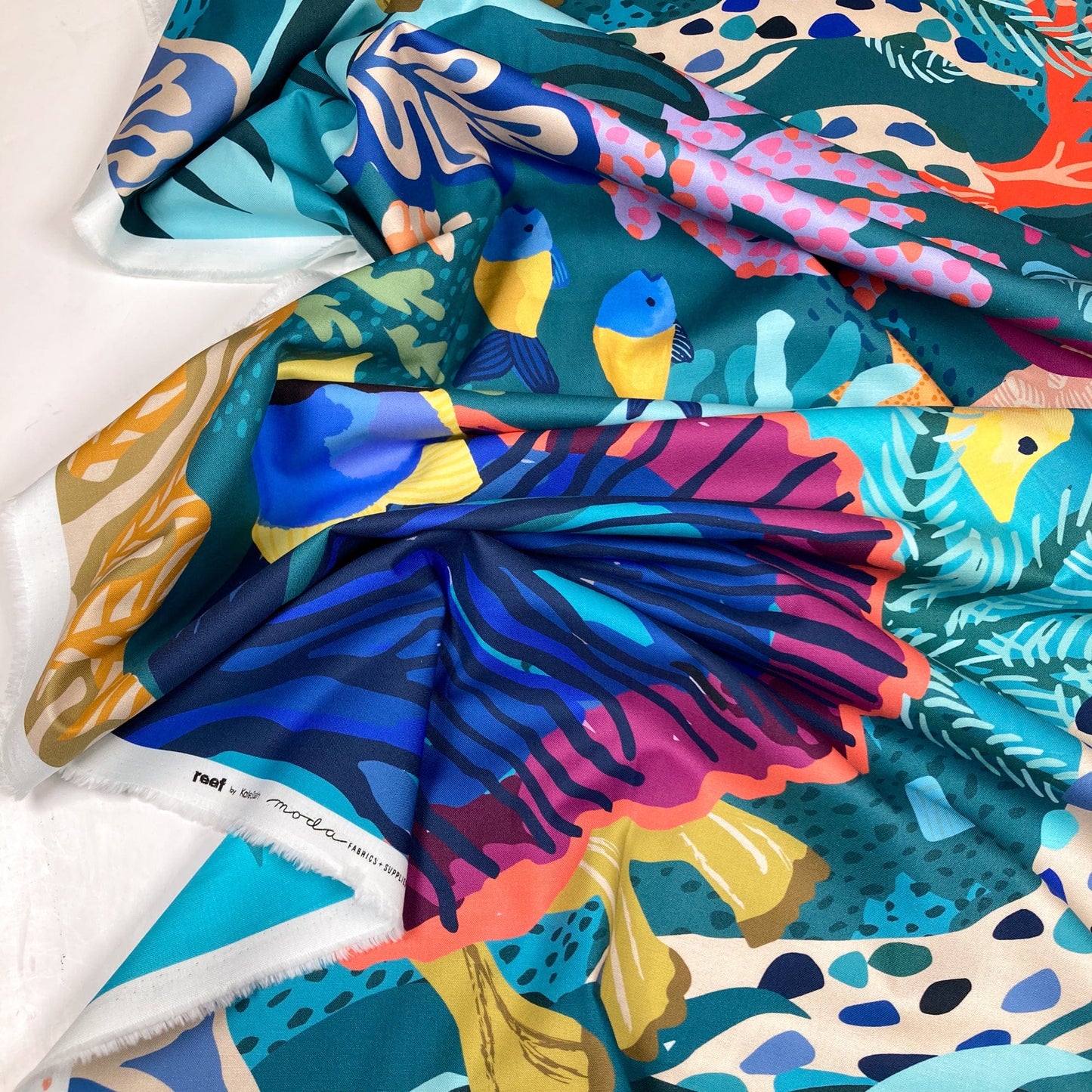 Moda 'Reef' Quilting Cotton Panel Print