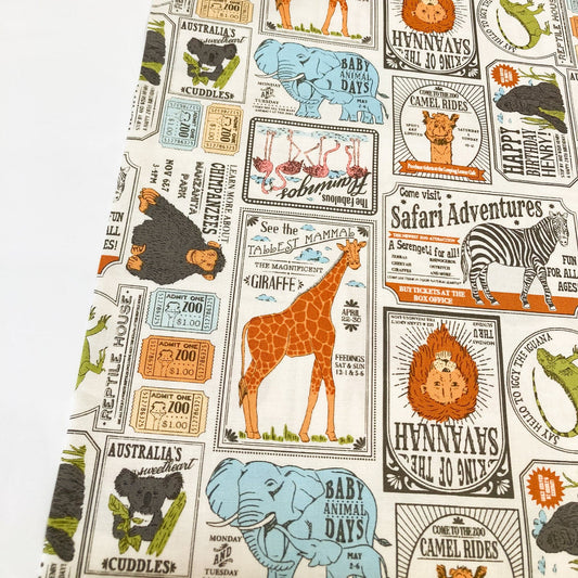 Moda Fabrics Quilting Cotton 'Vintage Zoo'