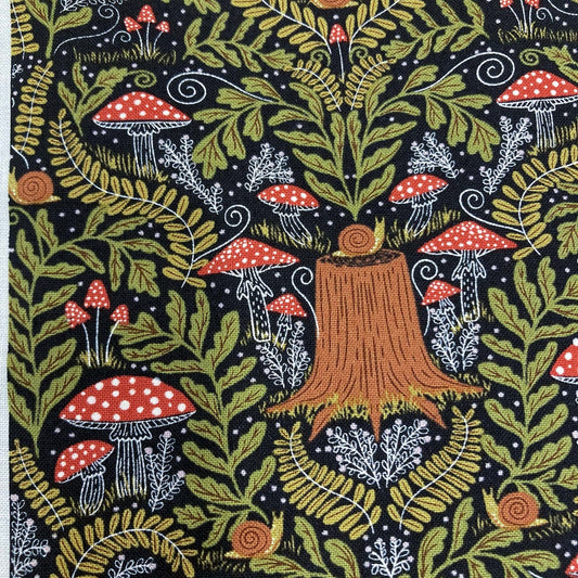 Moda 'Night Owl' Quilting Cotton 'Woodland' in Midnight