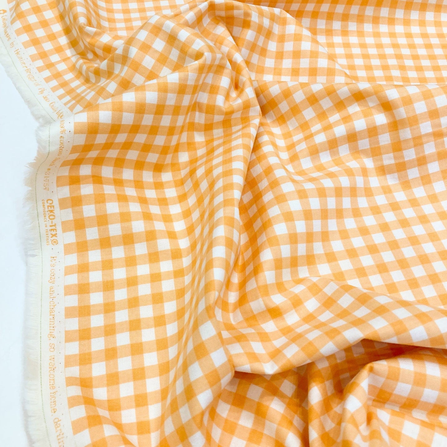 Moda 'Cottage Charm' Quilting Cotton Yellow Gingham