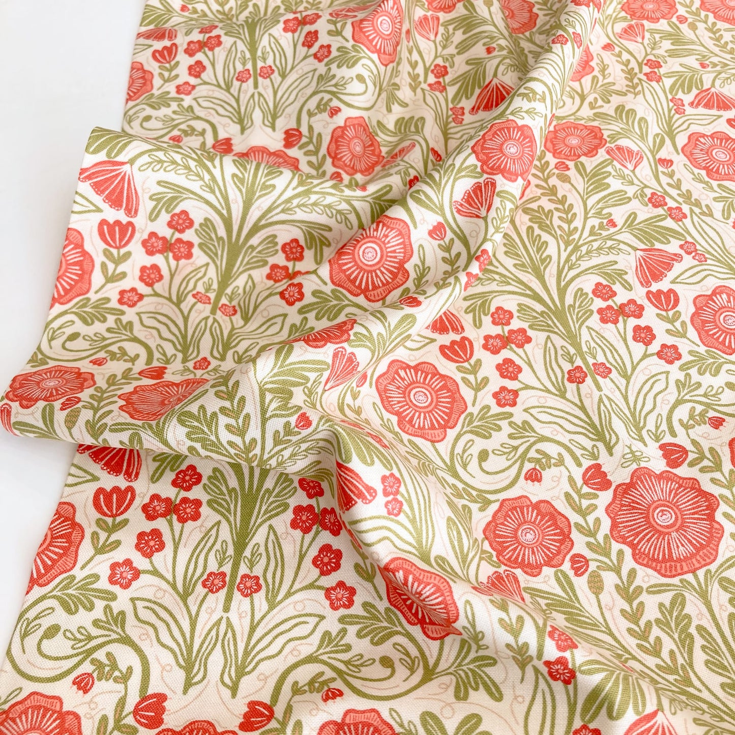 Moda 'The Henhouse' Quilting Cotton 'Poppy Floral'