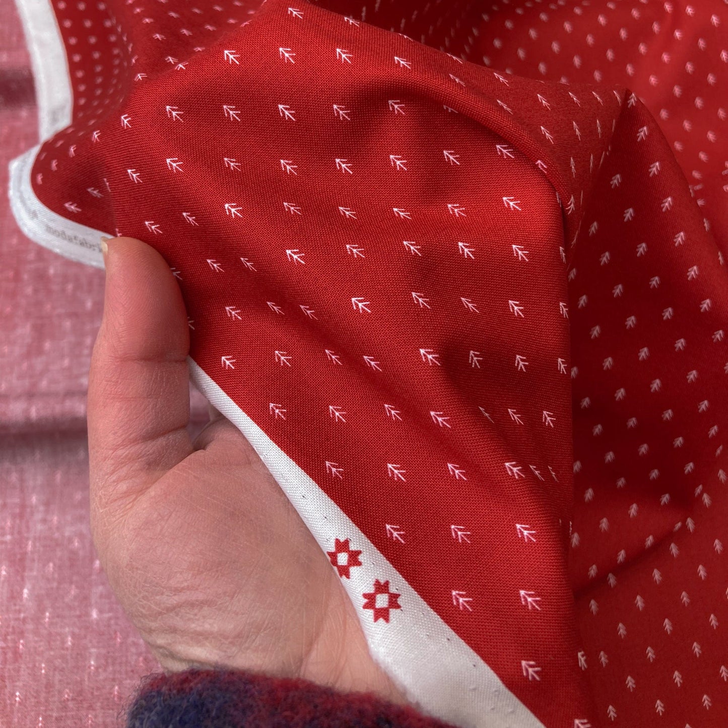 Moda 'On Dasher' Quilting Cotton in Red