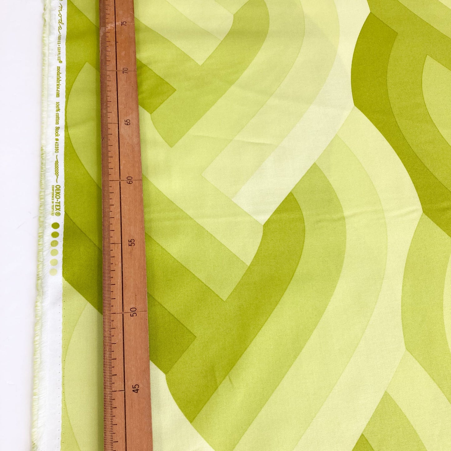 Moda Emily van Hoff 'Echo' Quilting Cotton in Acid Green