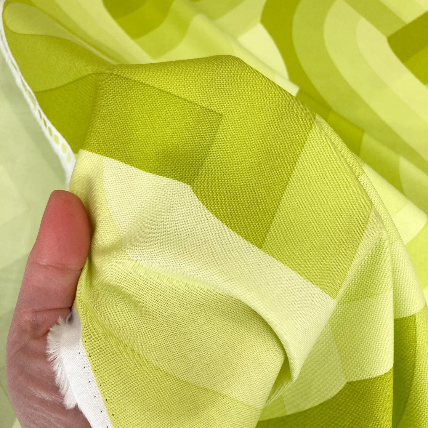 Moda Emily van Hoff 'Echo' Quilting Cotton in Acid Green