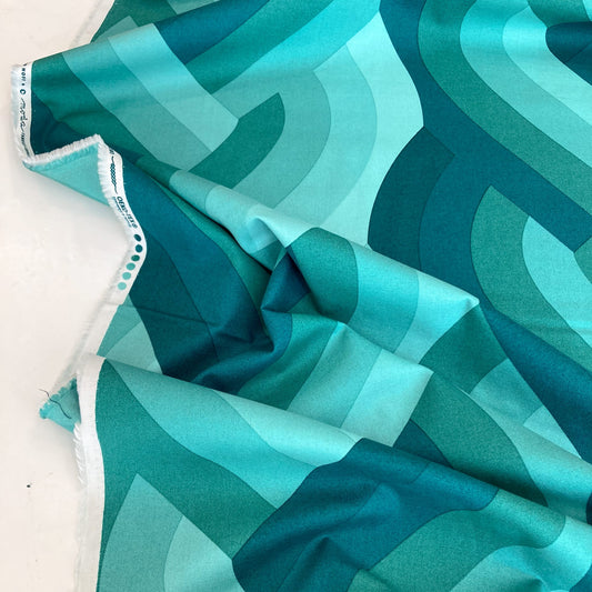 Moda Emily van Hoff 'Echo' Quilting Cotton in Teal