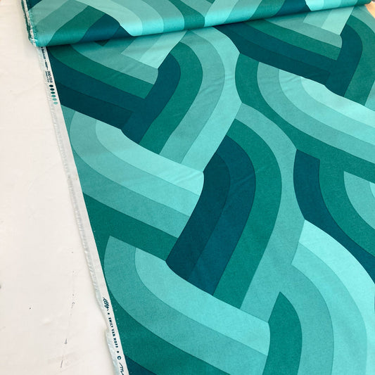 Moda Emily van Hoff 'Echo' Quilting Cotton in Teal