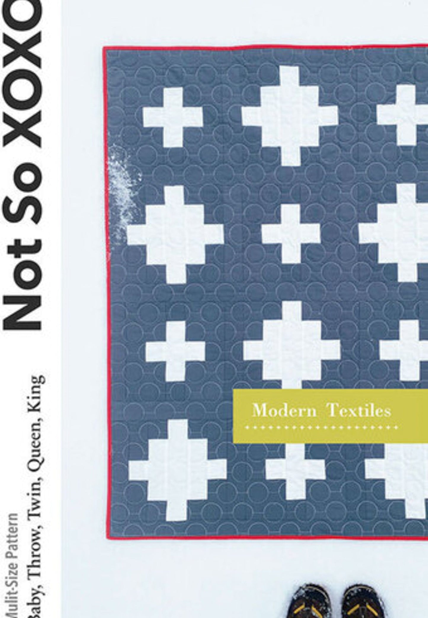 Modern Textiles Paper Quilt Pattern:  'Not So XOXO'