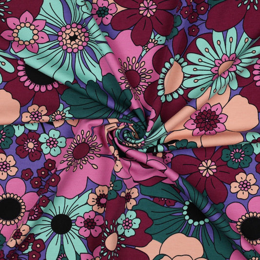 Nerida Hansen: Cotton French Terry 'Blomster'