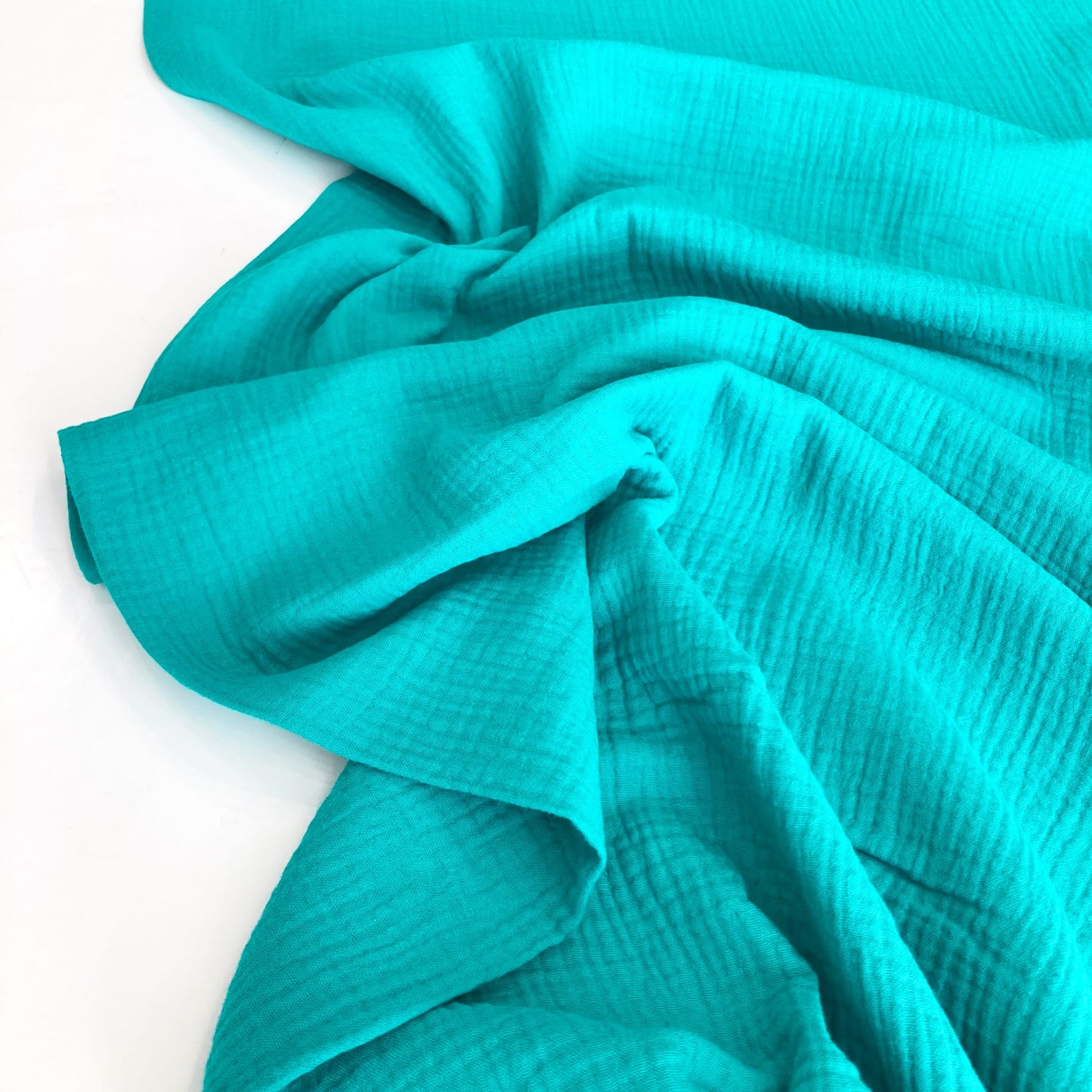 Organic Cotton Double Gauze in Turquoise