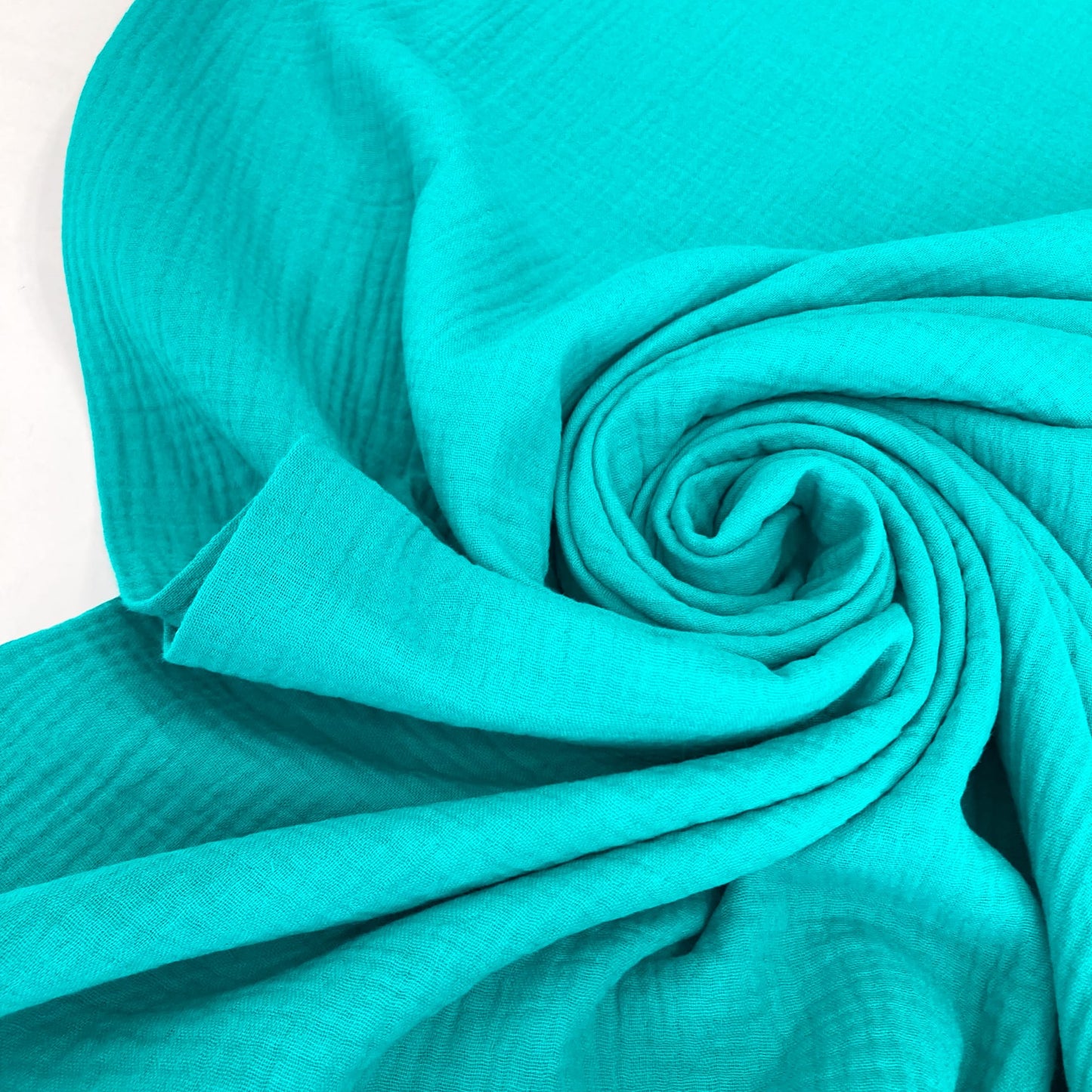 Organic Cotton Double Gauze in Turquoise