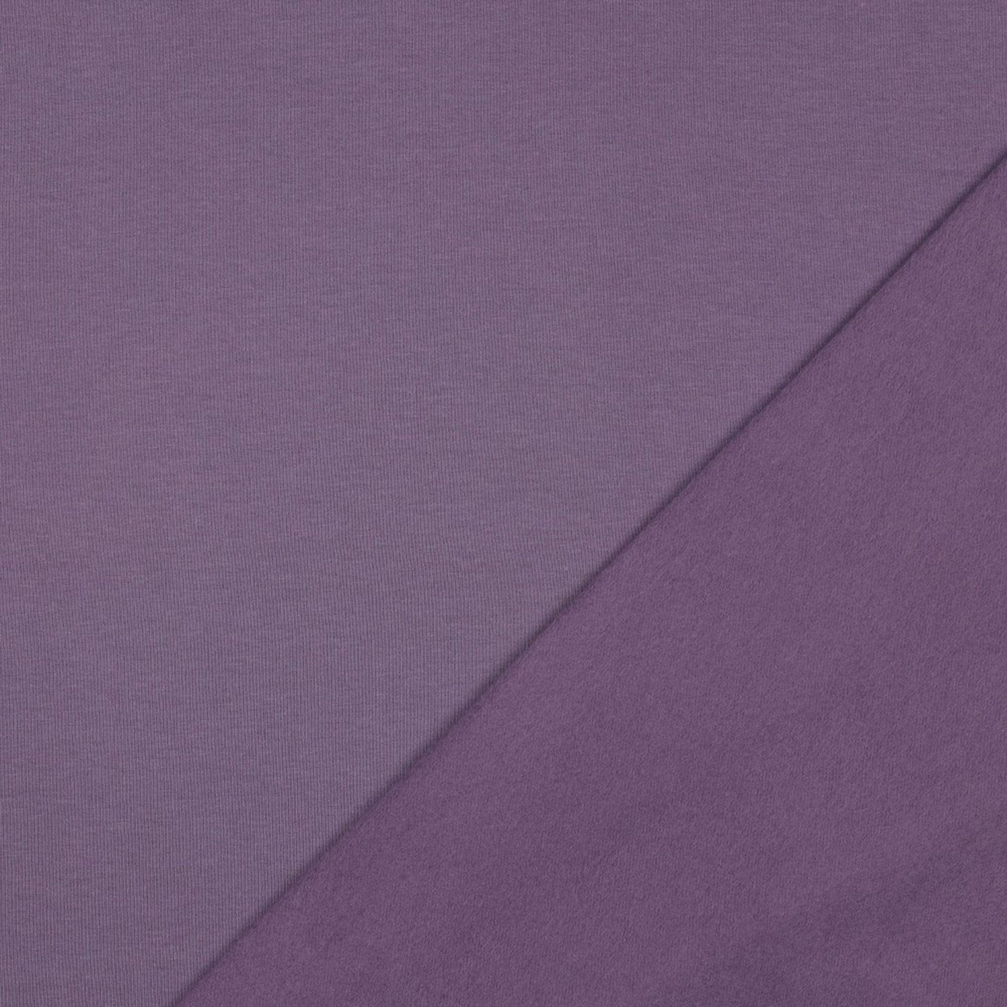 Organic Cotton Fleece-Backed Jersey in Lavender
